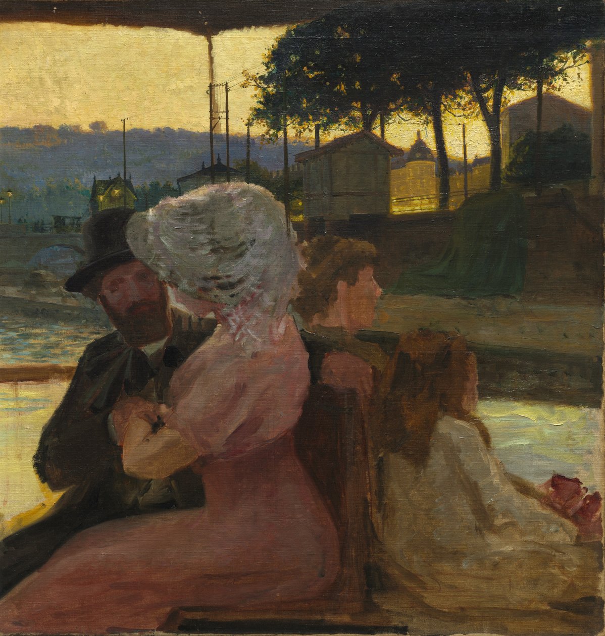 No rio, c.1900 (óleo sobre tela) de Henri Edmond Cross