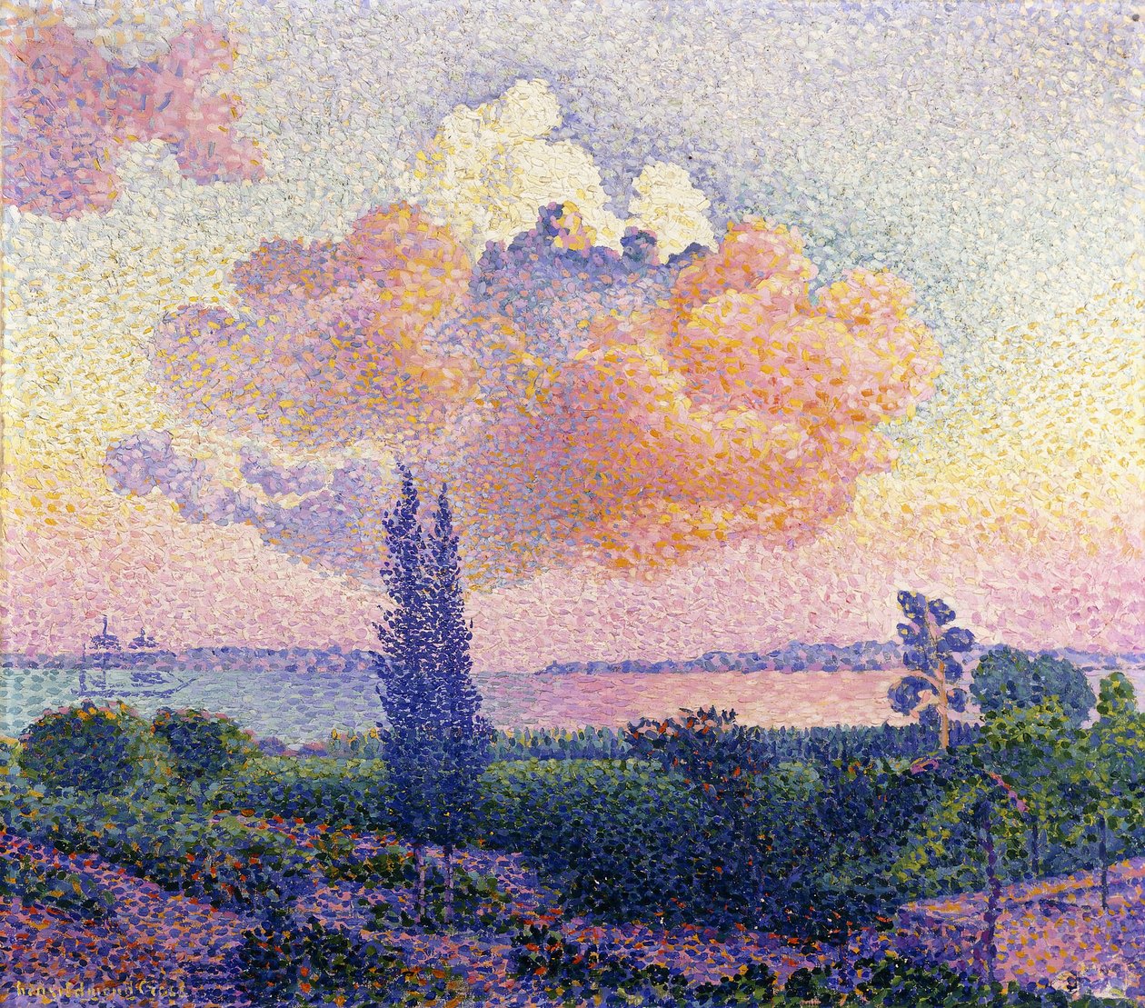 Nuvens cor de rosa, c.1896 de Henri Edmond Cross