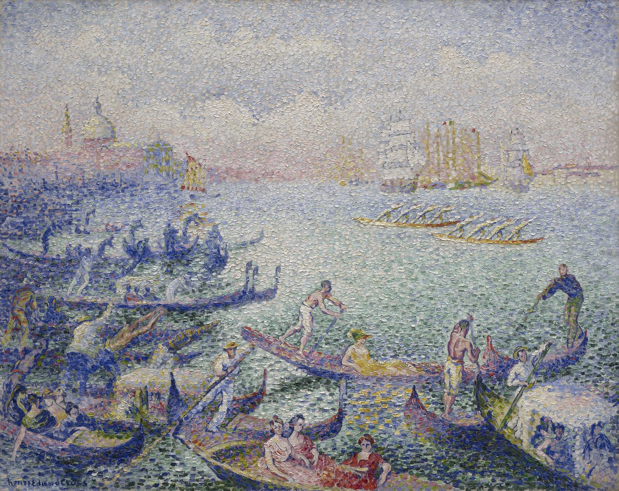 Regata em Veneza, de setembro de 1903 a janeiro de 1904 de Henri Edmond Cross