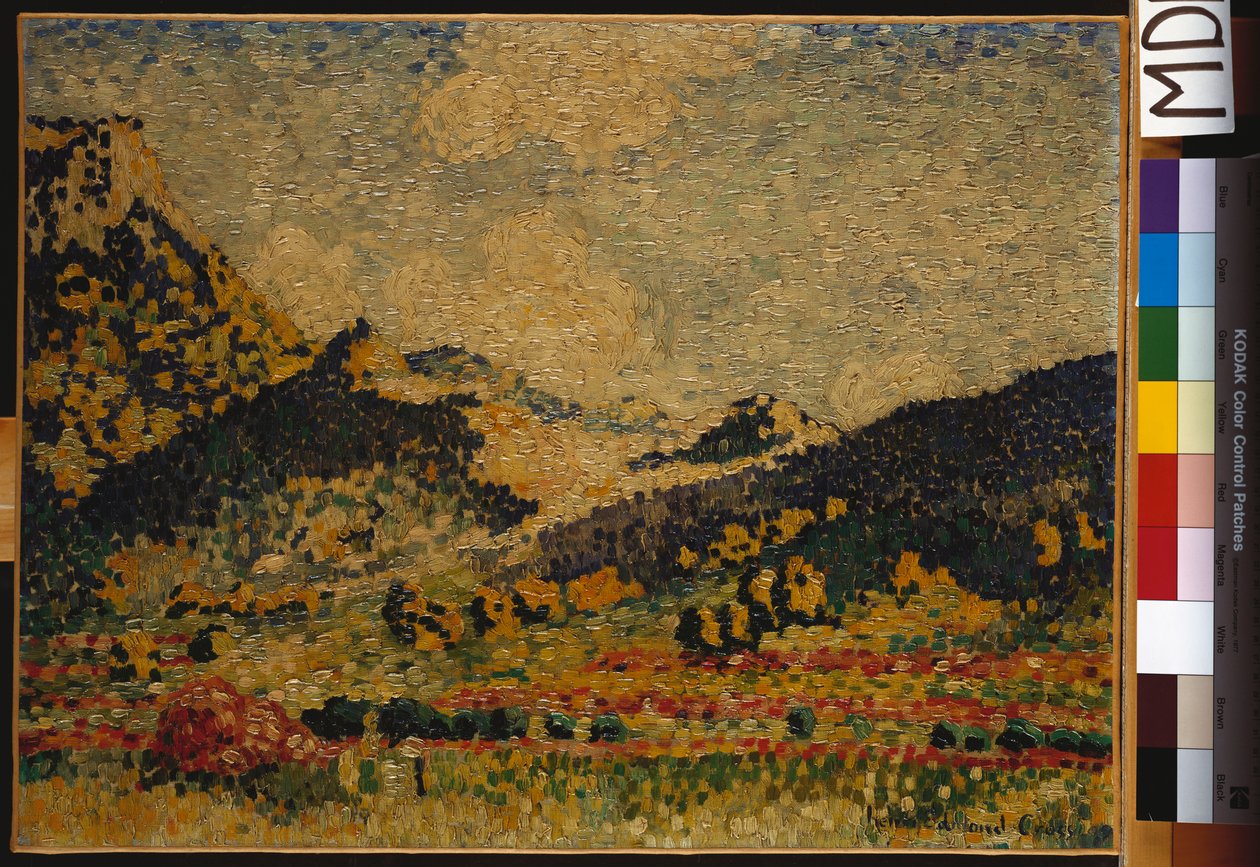 Estudo para "As Pequenas Montanhas da Maurícia", 1909 de Henri Edmond Cross