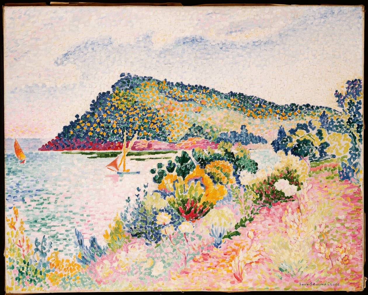 O Cabo Preto, Pramousquier Bay, 1906 de Henri Edmond Cross