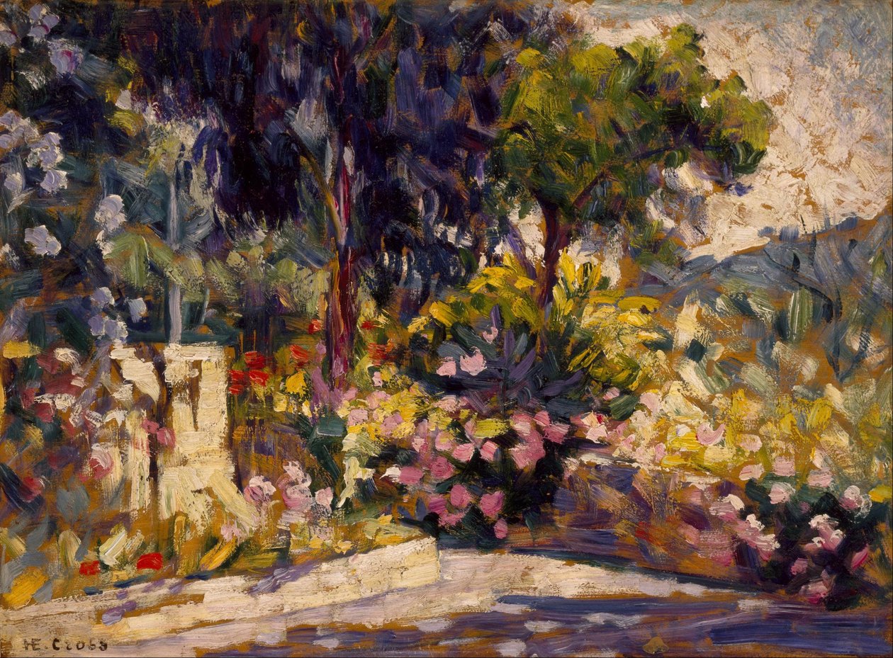 O terraço florido de Henri Edmond Cross