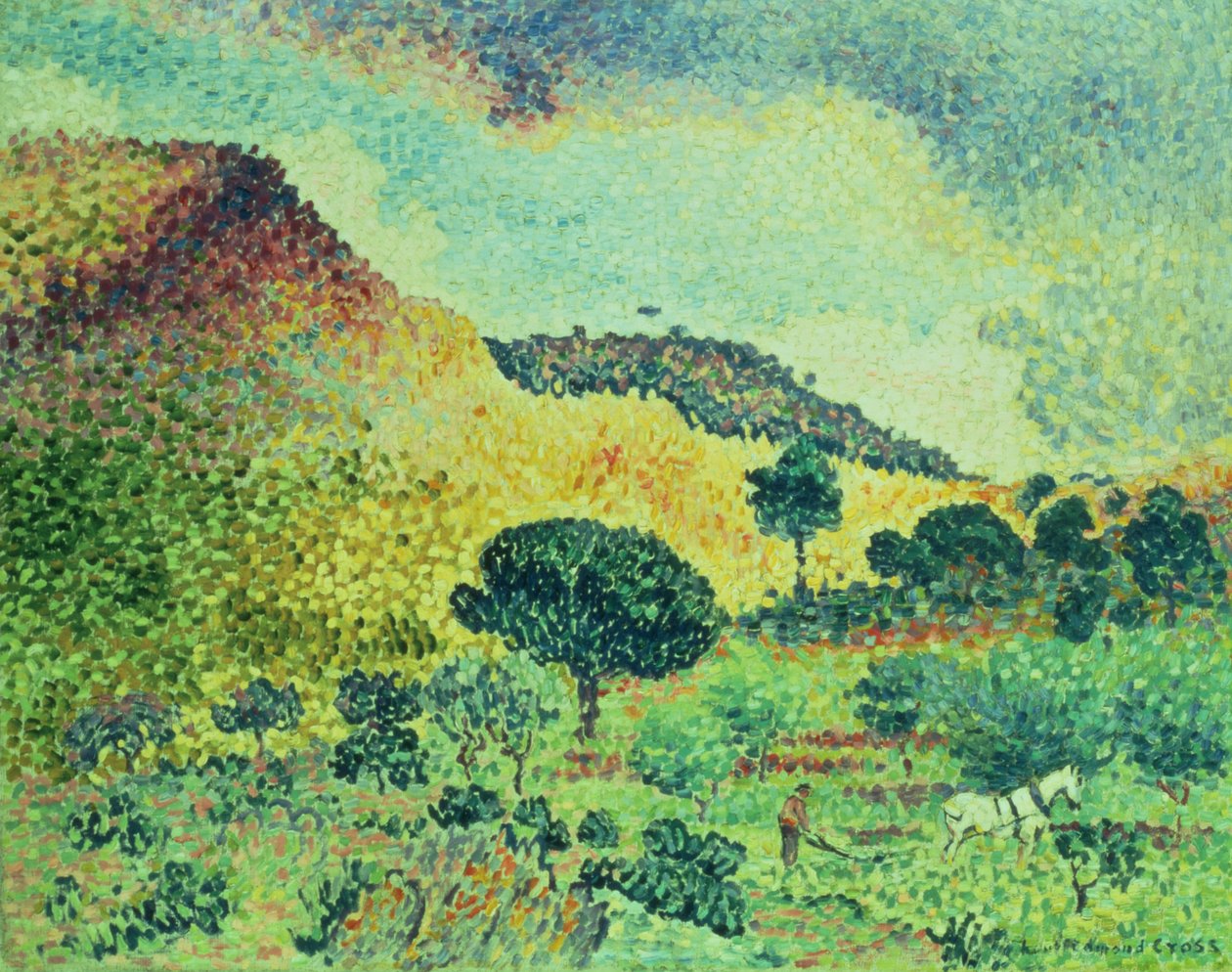 Montanhas Maures, 1906-07 de Henri Edmond Cross