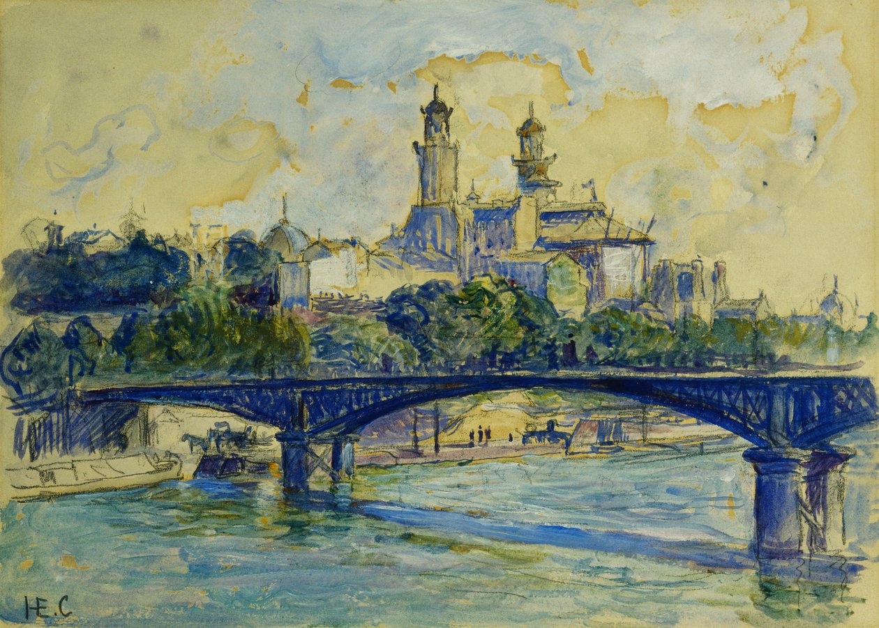 O Sena em frente ao Trocadero; O Sena em frente ao Le Trocadero, de Henri Edmond Cross