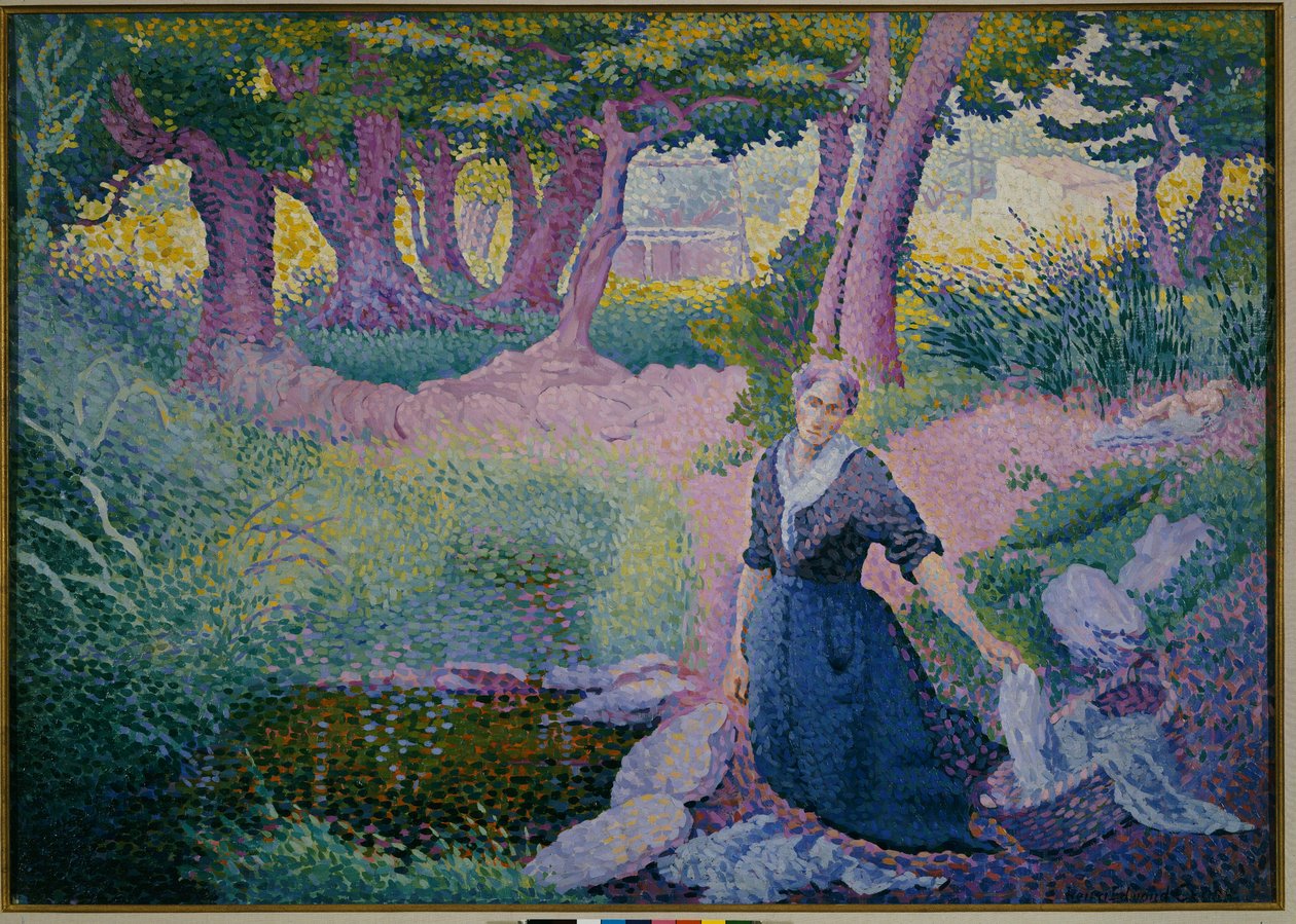 A lavadeira, 1895-96 de Henri Edmond Cross