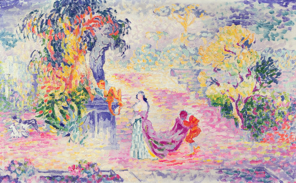 Mulher no parque, 1909 de Henri Edmond Cross