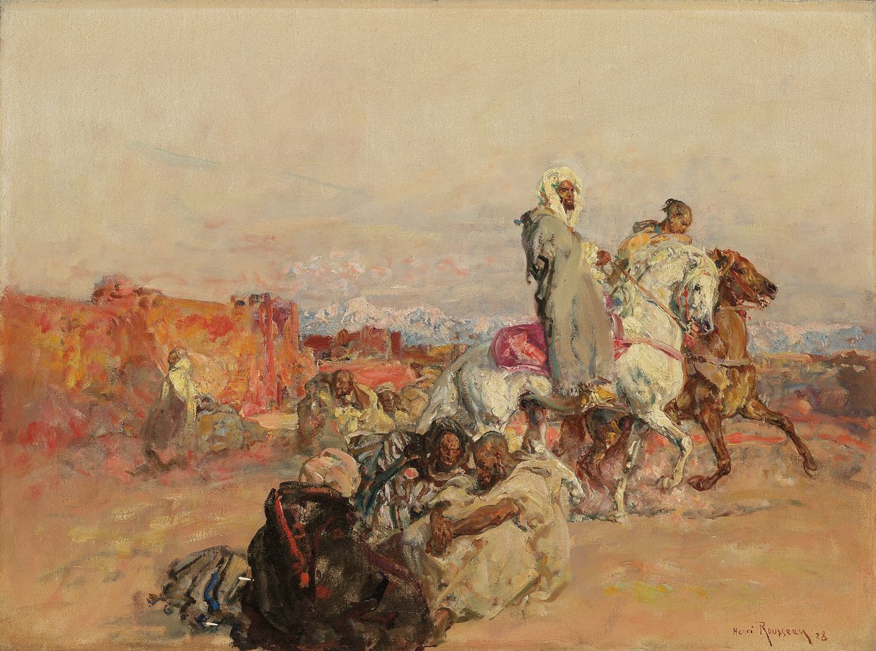 Um Grupo de Cavaleiros do Norte da África de Henri Emilien Rousseau