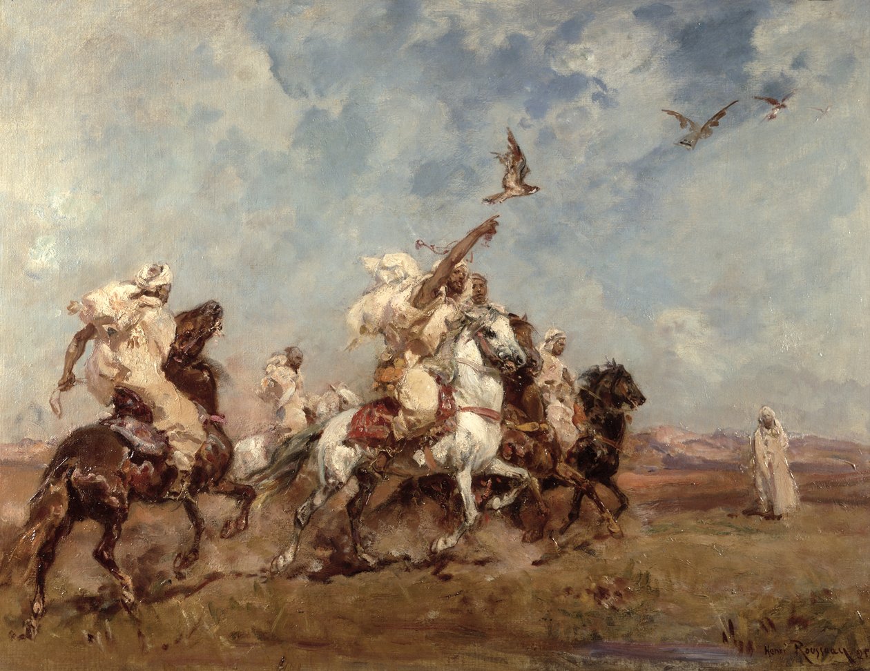 O Esporte da Falcoaria de Henri Emilien Rousseau