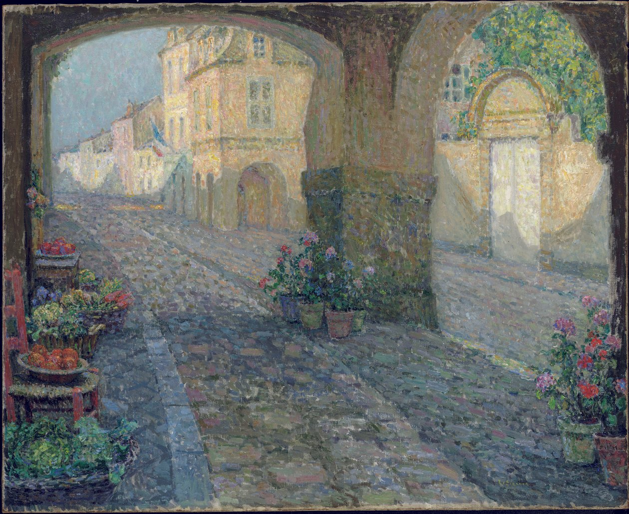 Boutique na Antiga Alpendre; The Old Porch Shop de Henri Eugene Augustin Le Sidaner
