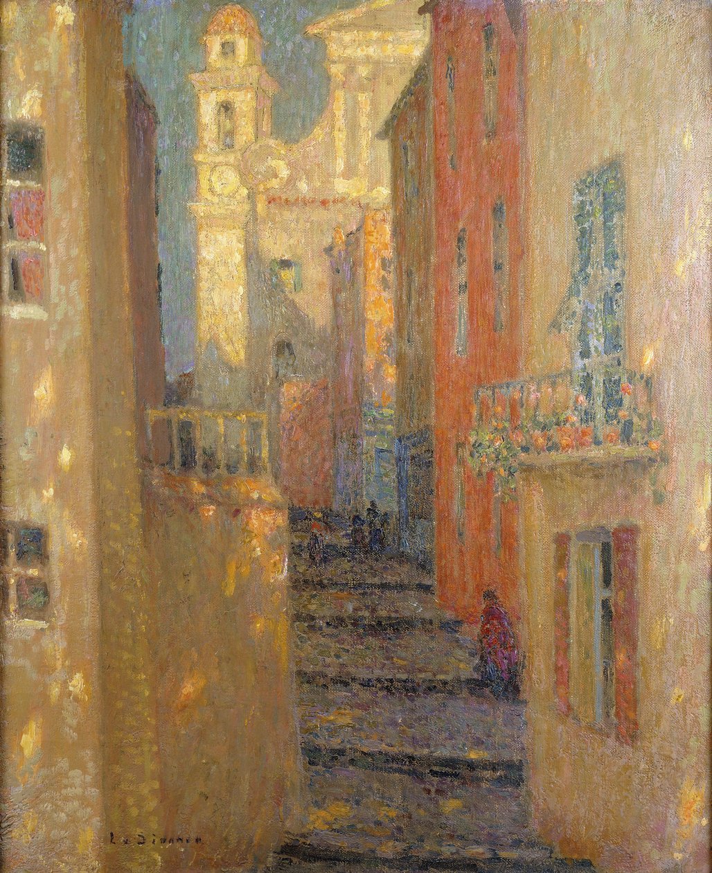 Rue de L&39;Eglise de Henri Eugene Augustin Le Sidaner