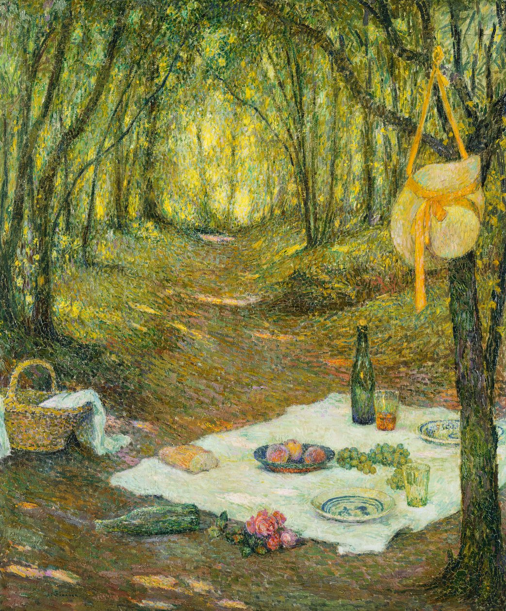 Le Gouter sous Bois, Gerberoy de Henri Eugene Augustin Le Sidaner