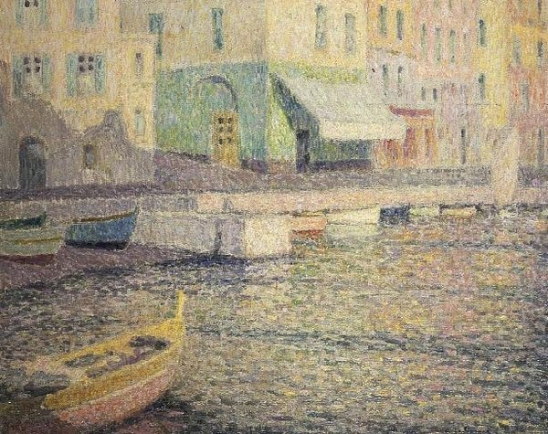 Porto em Villefranche Sur Mer de Henri Eugene Augustin Le Sidaner