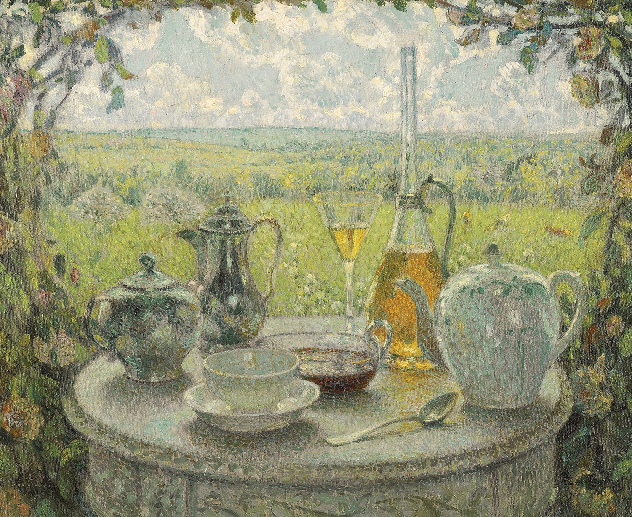 Postimpressionismo: Tabela, Primavera de Le Sidaner, Henri (1862-1939) de Henri Eugene Augustin Le Sidaner