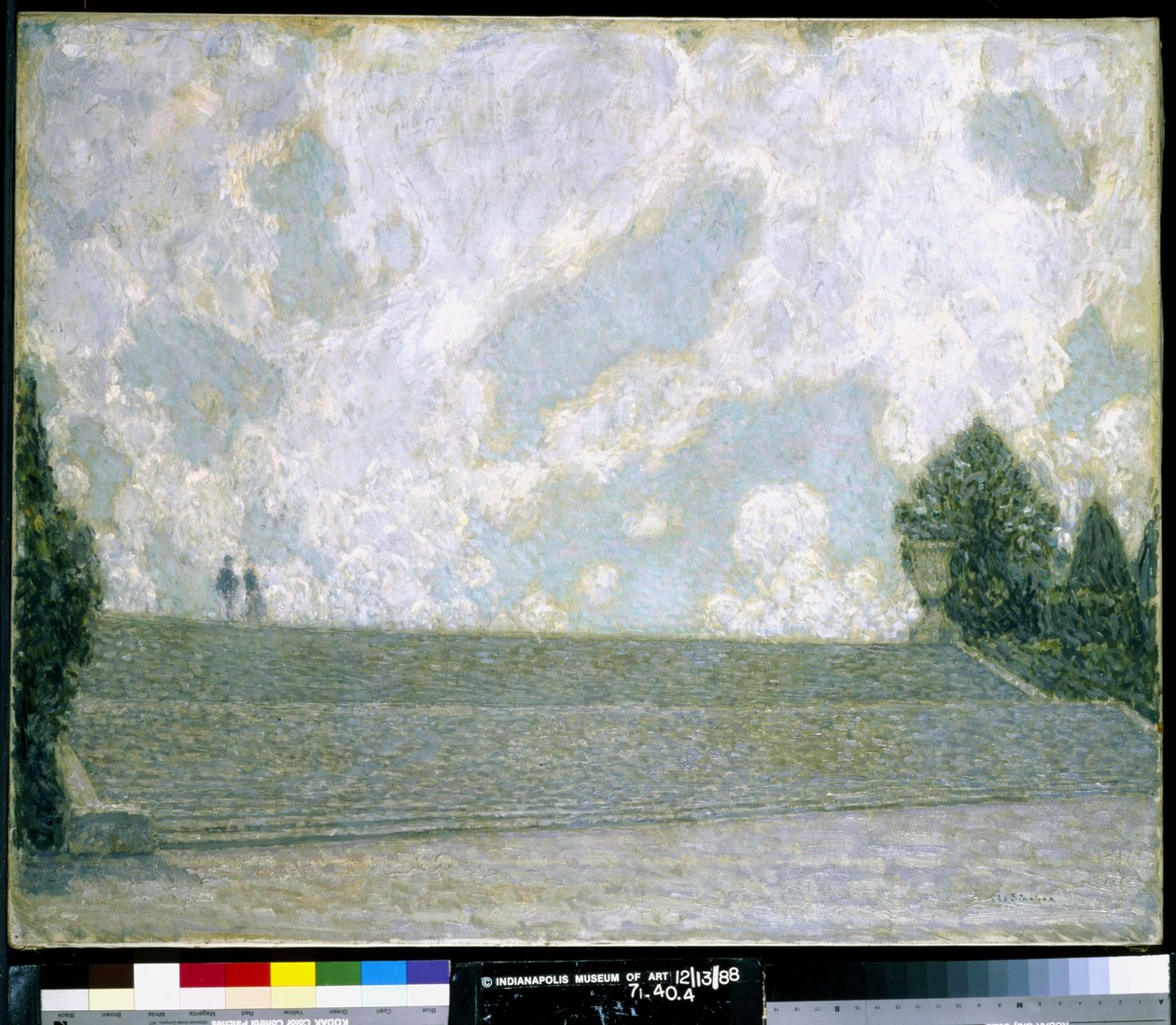 Passos do Palácio em Versalhes (óleo sobre tela) de Henri Eugene Augustin Le Sidaner