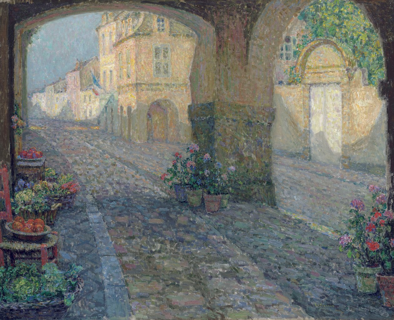A porta da velha loja de Henri Eugene Augustin Le Sidaner