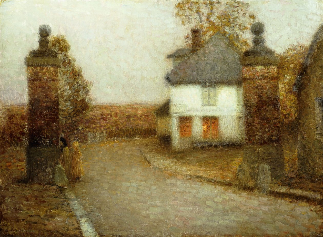 Os Pilares, Gerberoy; Os Pilares, Gerberoy de Henri Eugene Augustin Le Sidaner