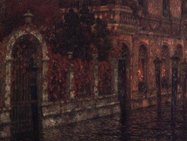 Canal de Veneza (óleo sobre tela) de Henri Eugene Augustin Le Sidaner