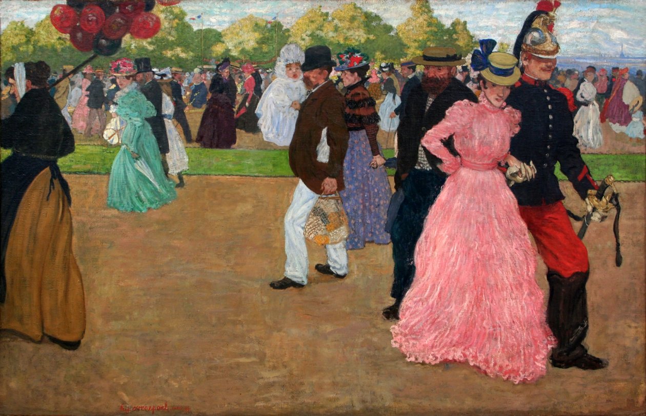 Passeio de domingo no Bois de Boulogne de Henri Evenepoel