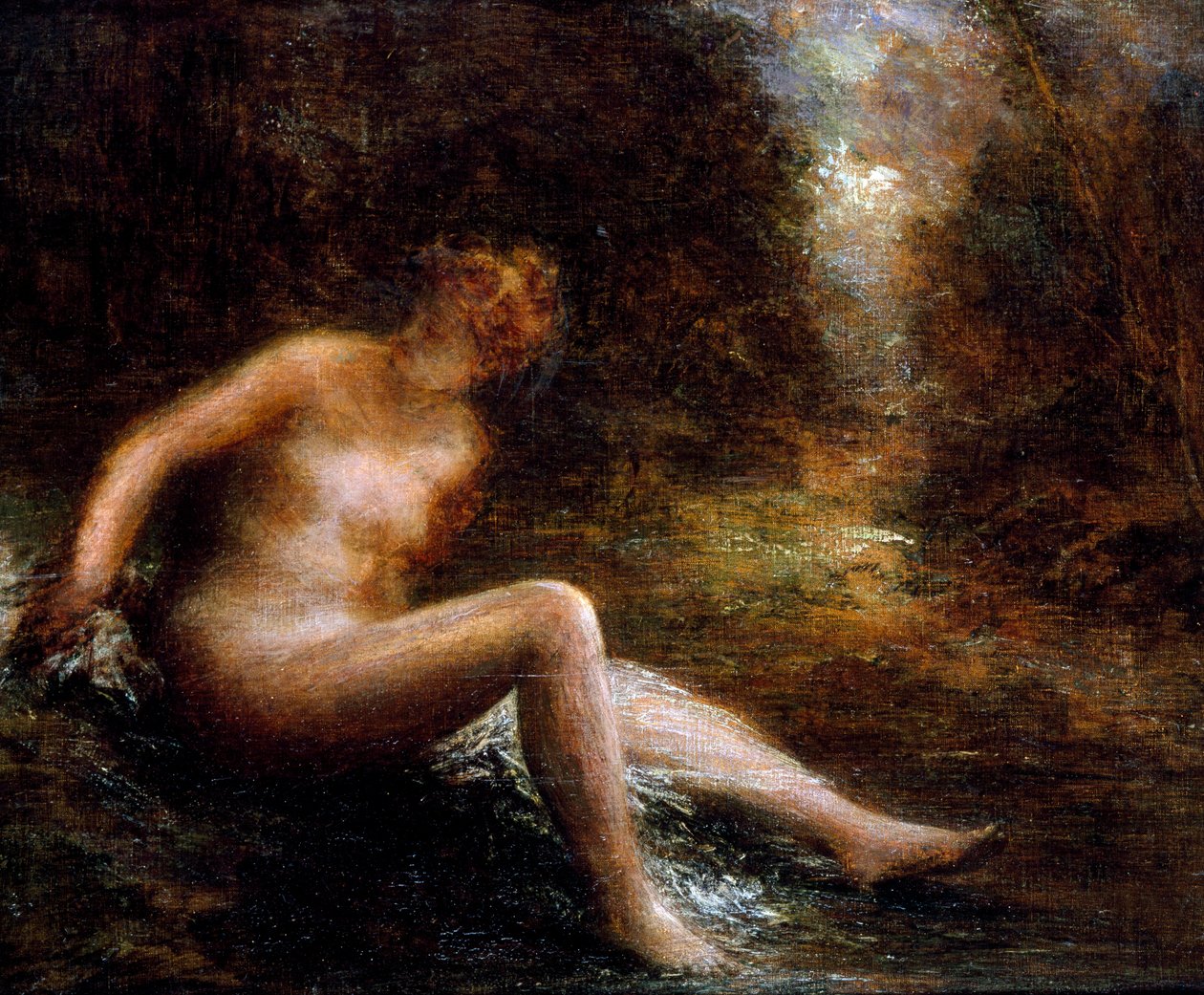 Caçadora. Pintura de Henri Fantin-Latour (Fantin Latour de Henri Fantin-Latour