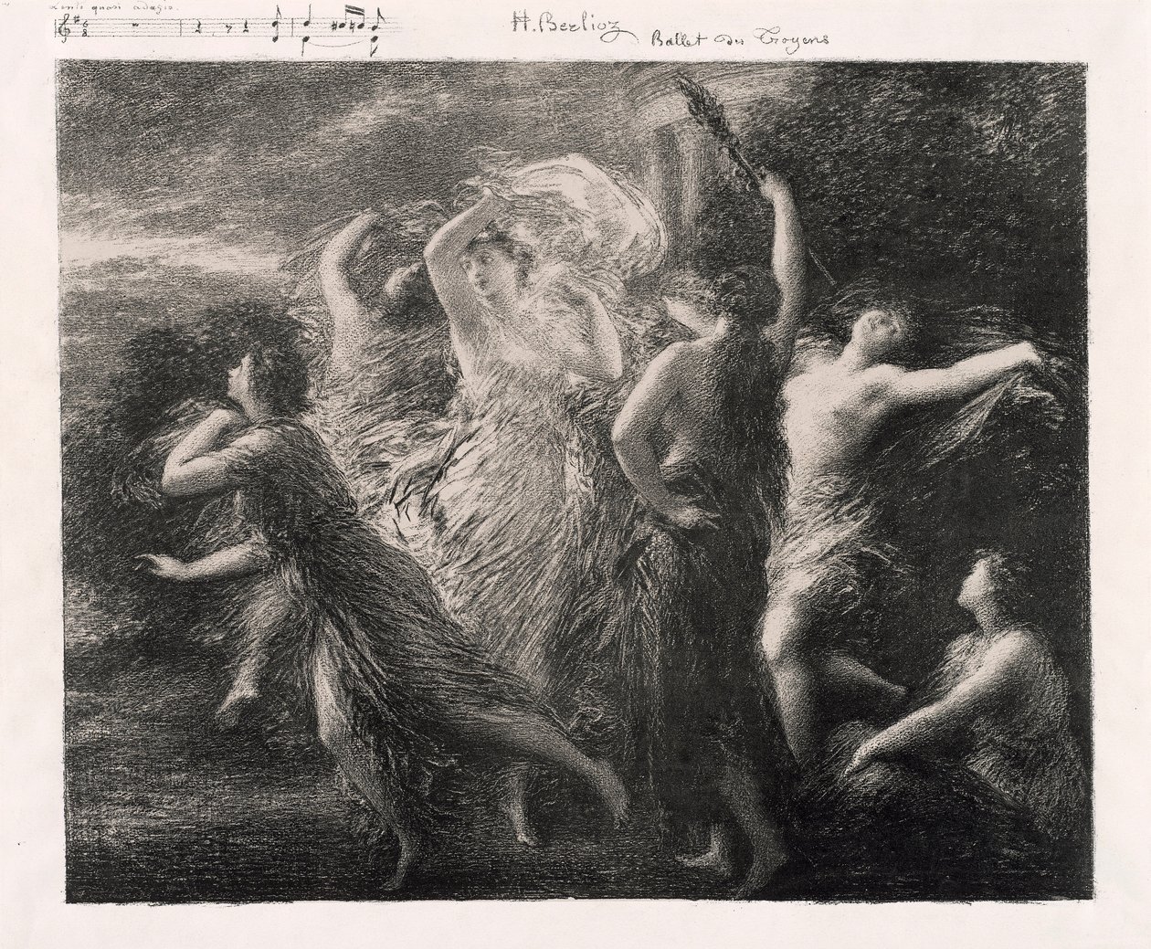 Dança dos troianos de Henri Fantin-Latour