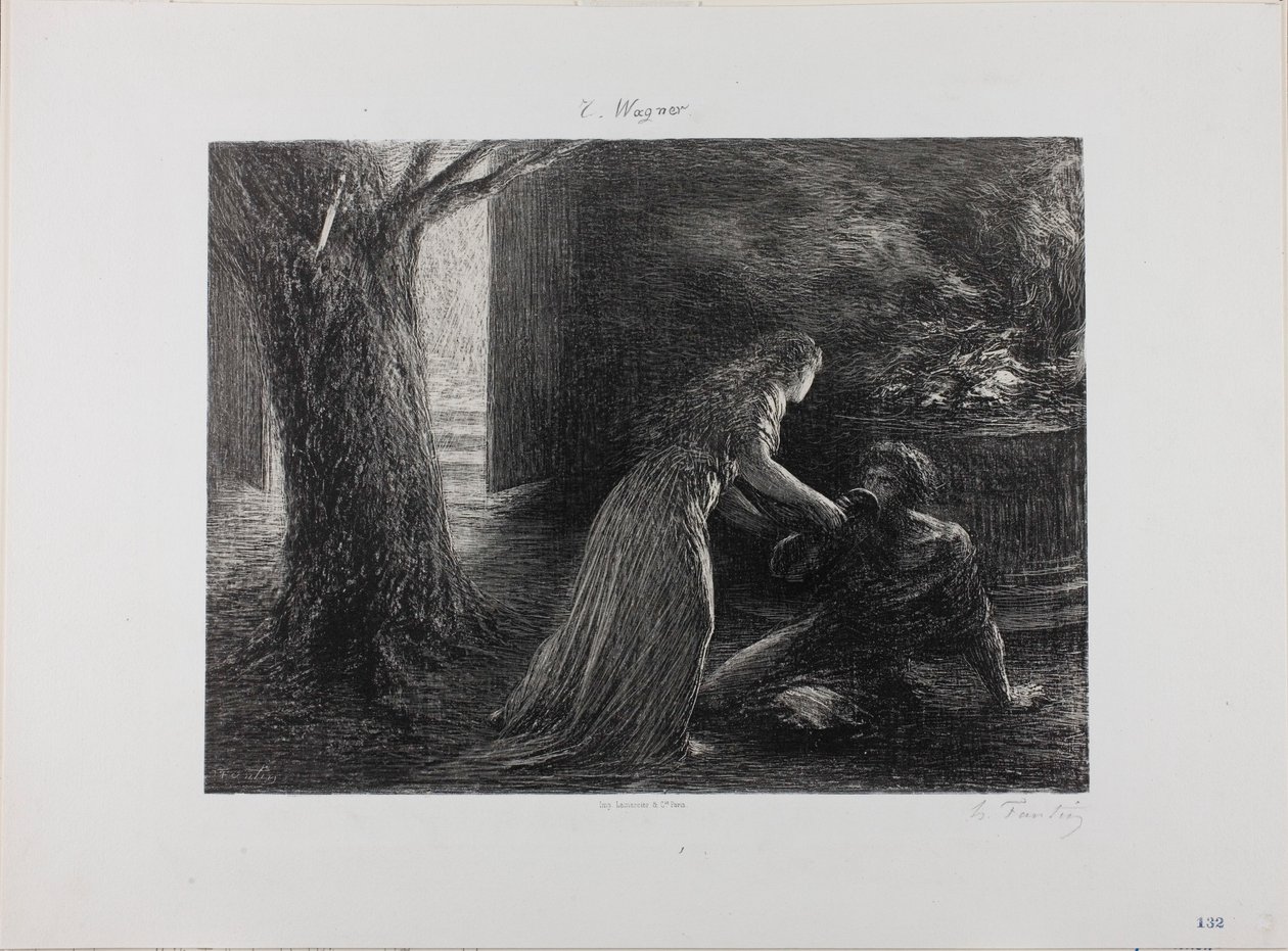Estreia da Valquíria de Henri Fantin-Latour
