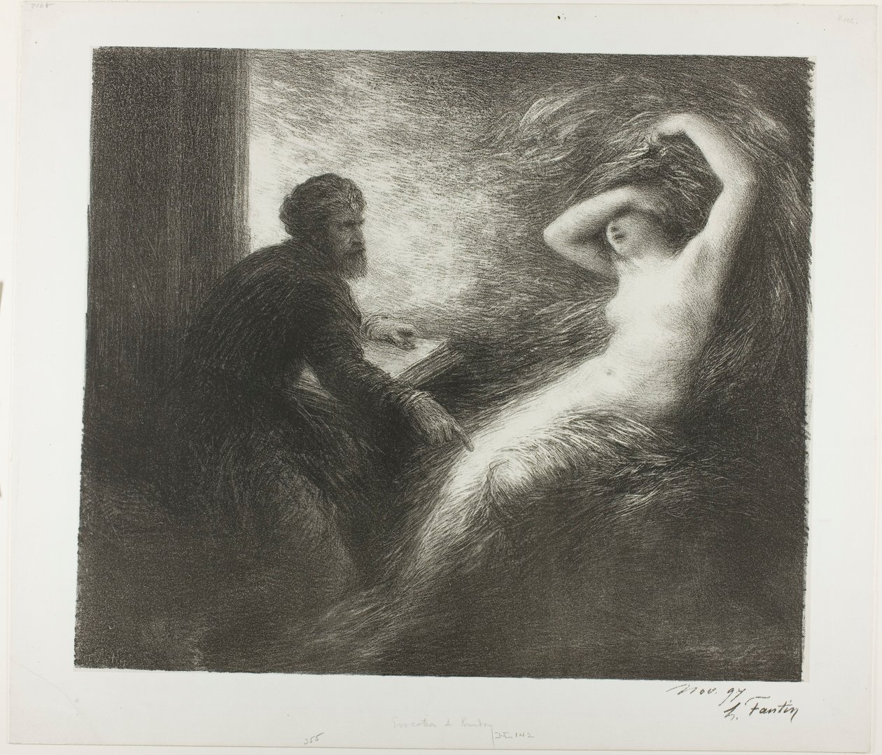 Evocação de Kundry de Henri Fantin-Latour