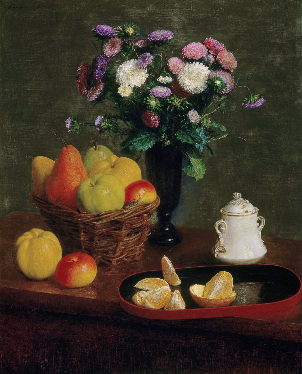 Flores e frutos de Henri Fantin-Latour