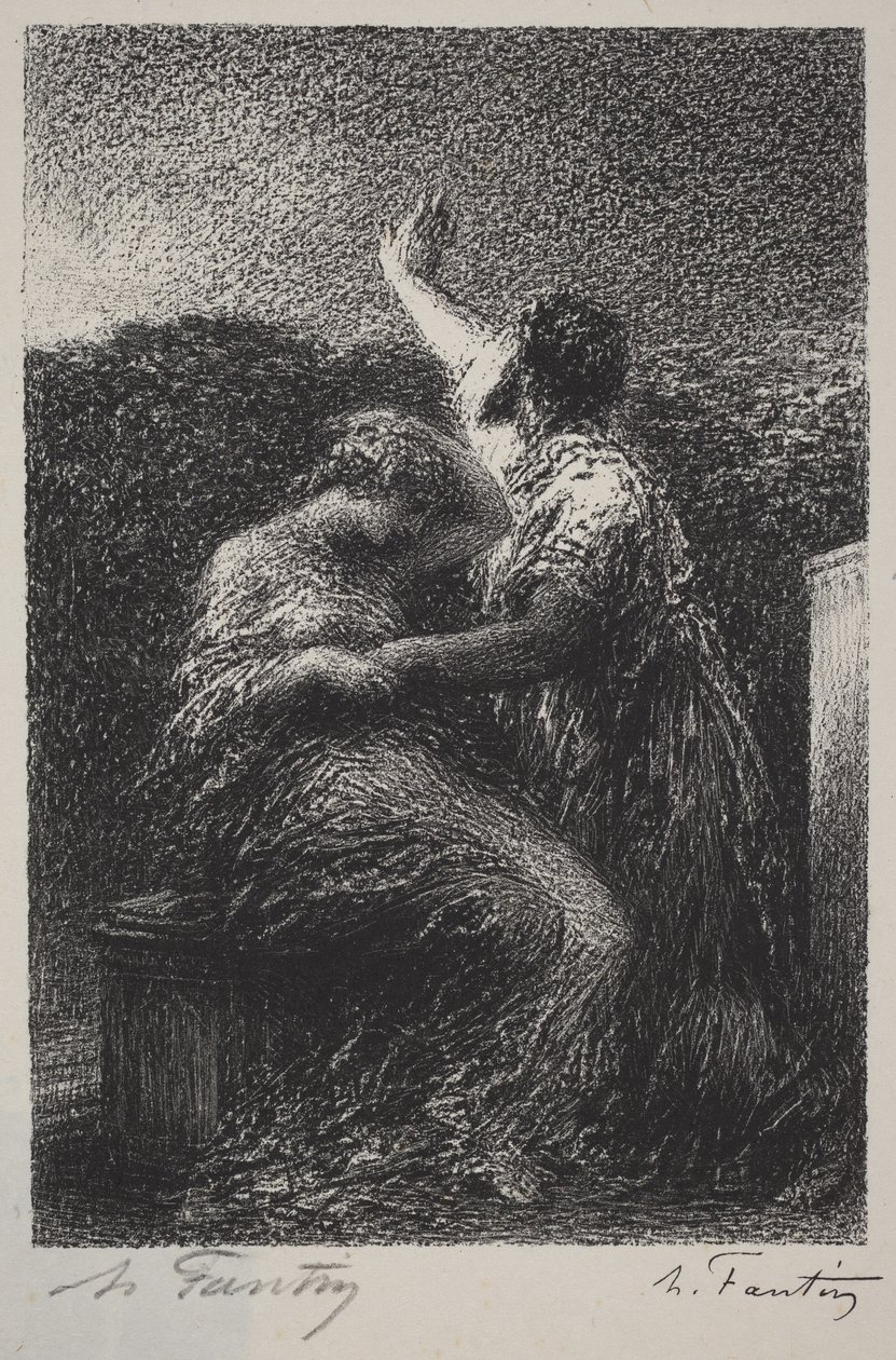 O Mago Balthazar e Fatime de Henri Fantin-Latour