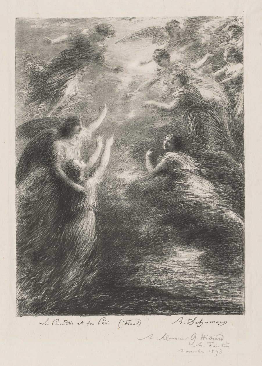 O Paraíso e o Peri de Henri Fantin Latour