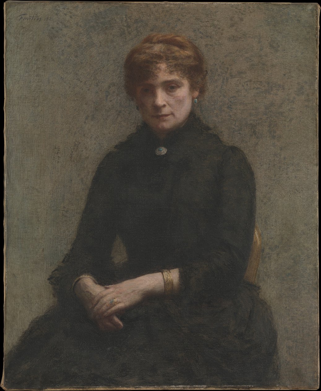 Retrato de uma Mulher de Henri Fantin-Latour