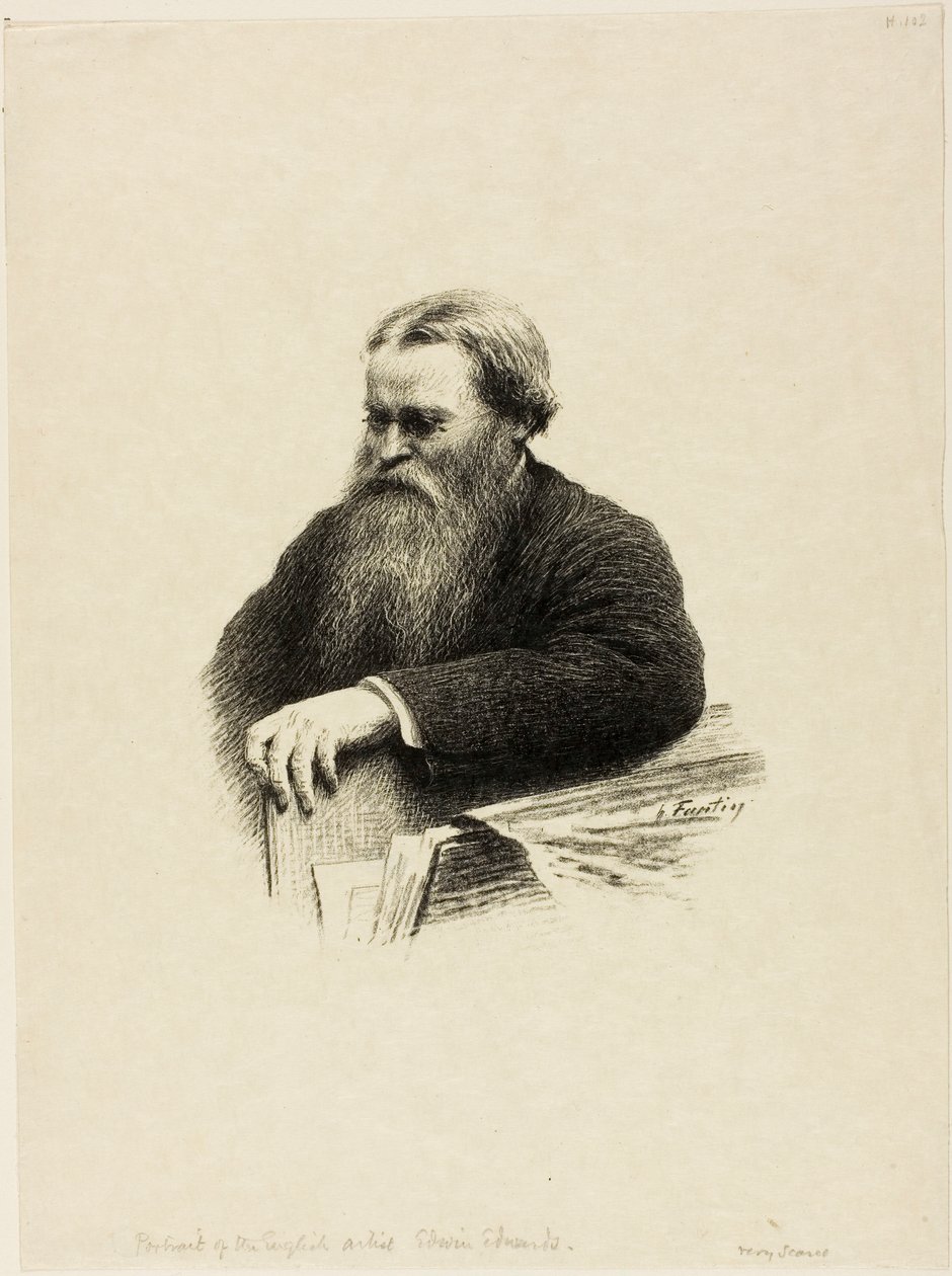 Retrato do artista Edwin Edwards de Henri Fantin-Latour