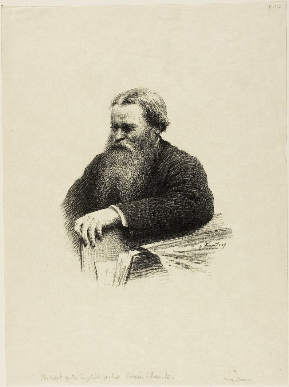Retrato do artista Edwin Edwards de Henri Fantin Latour