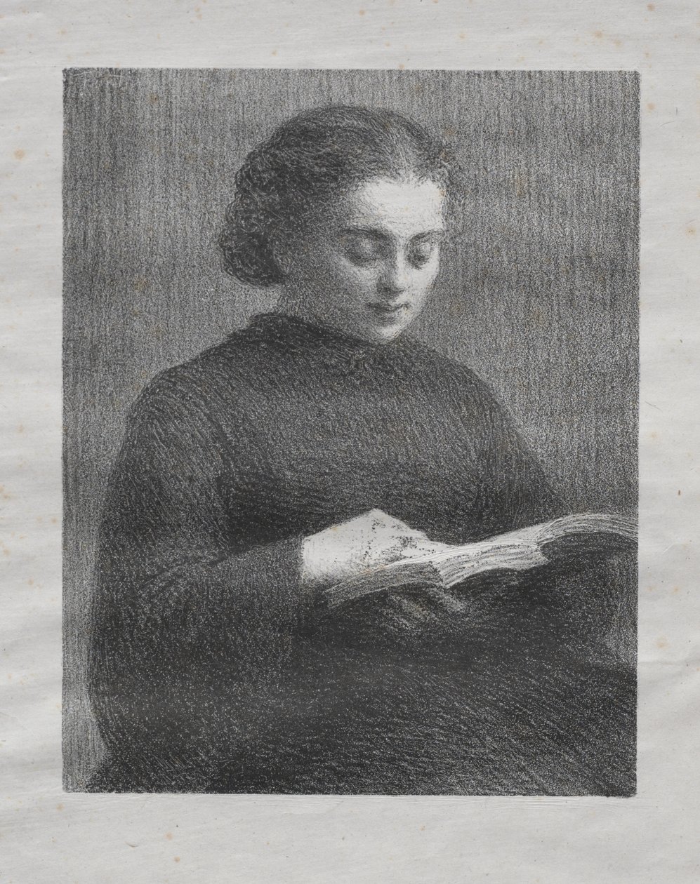 Leitura: Retrato da irmã do artista de Henri Fantin-Latour