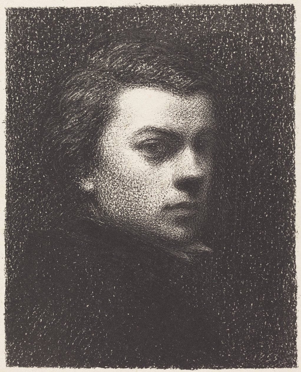 Autorretrato aos dezassete anos de Henri Fantin-Latour