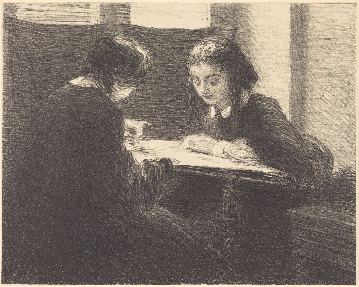 As bordadeiras de Henri Fantin-Latour