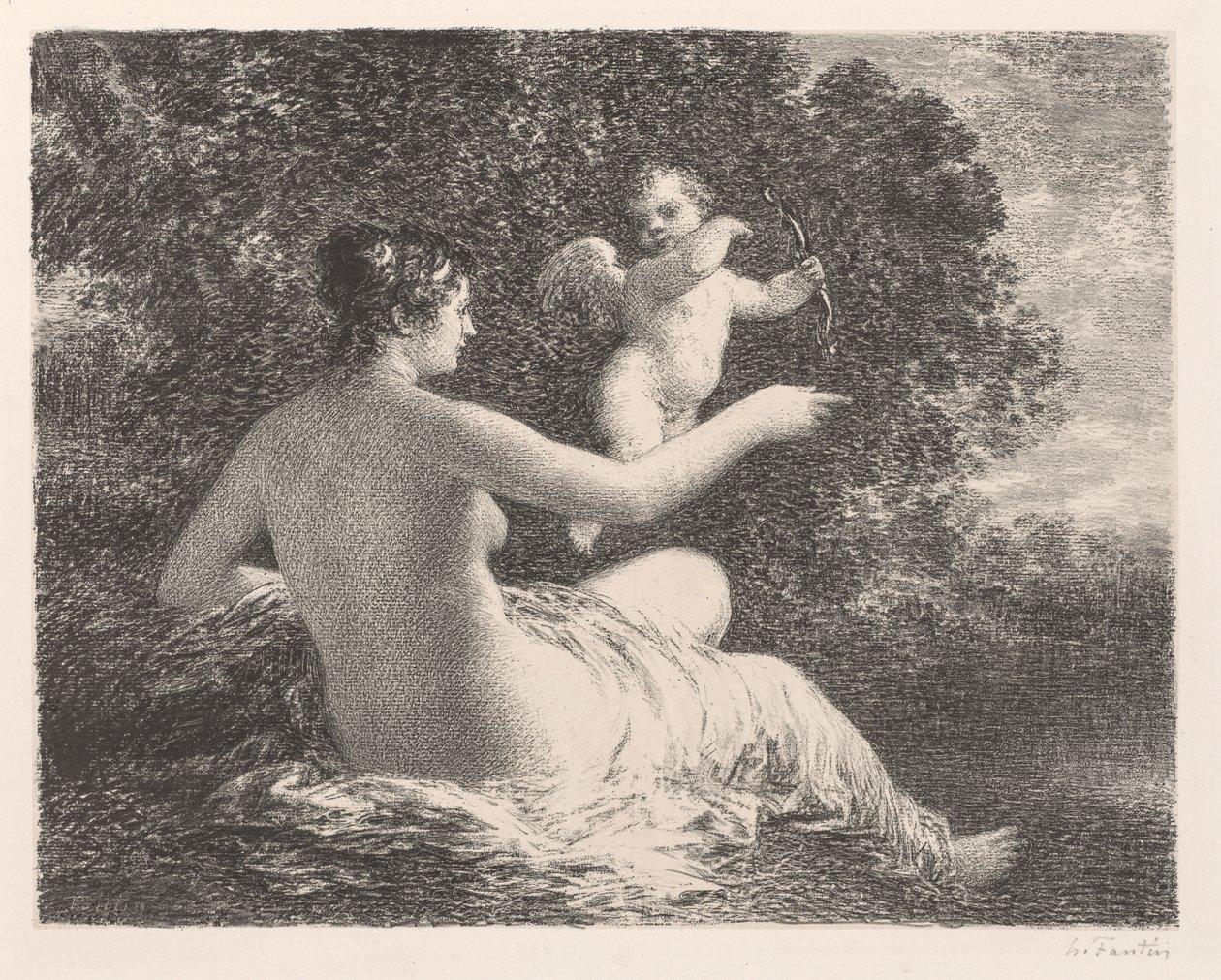 Vênus e Cupido de Henri Fantin-Latour