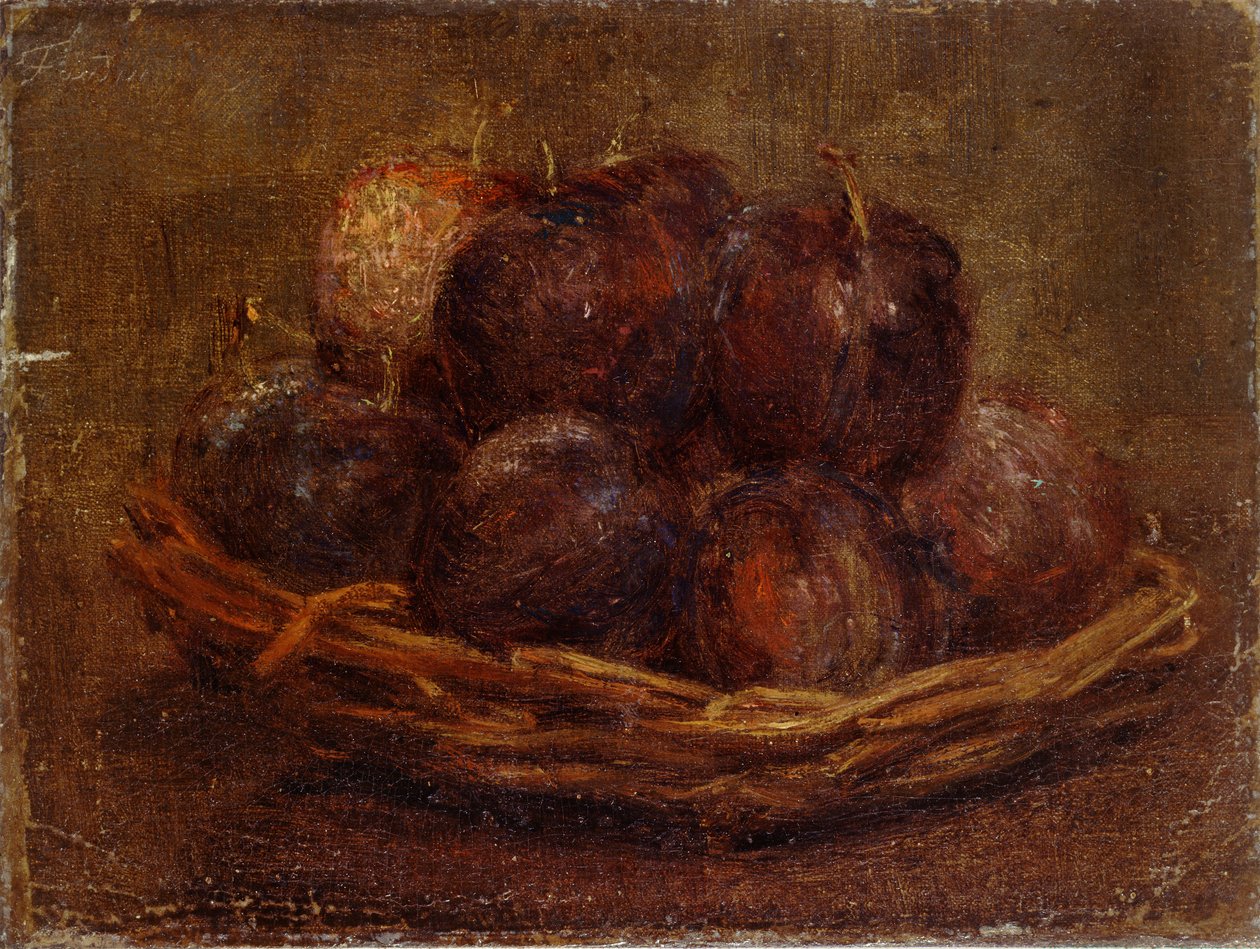 Um Cesto de Ameixas, 1869 de Ignace Henri Jean Fantin Latour