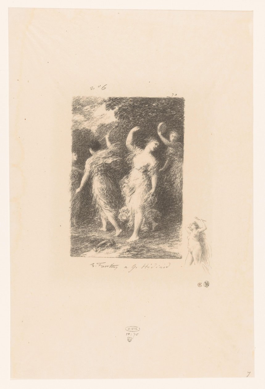 Bacchanten dansen en maken muziek
Bacchus
Gedichten van André Chénier (título da série)
Ilustrações para os Poésies d