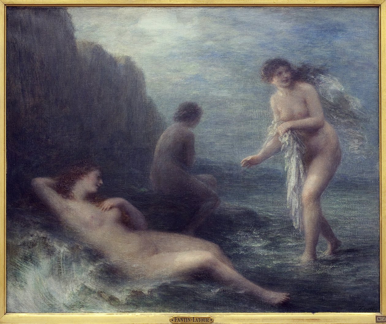 Junto ao mar. Pintura de Henri Fantin Latour (1836-1904), Oil On Canvas de Ignace Henri Jean Fantin Latour