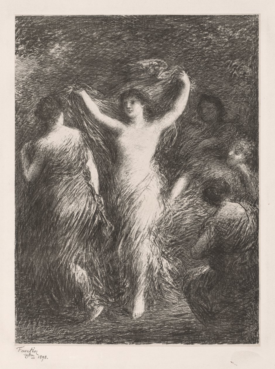 Dançando de Ignace Henri Jean Fantin Latour