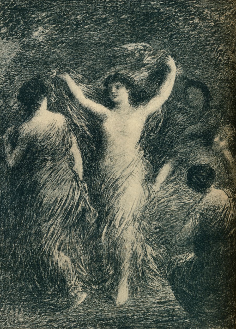 Dançarinos c1900 de Ignace Henri Jean Fantin Latour