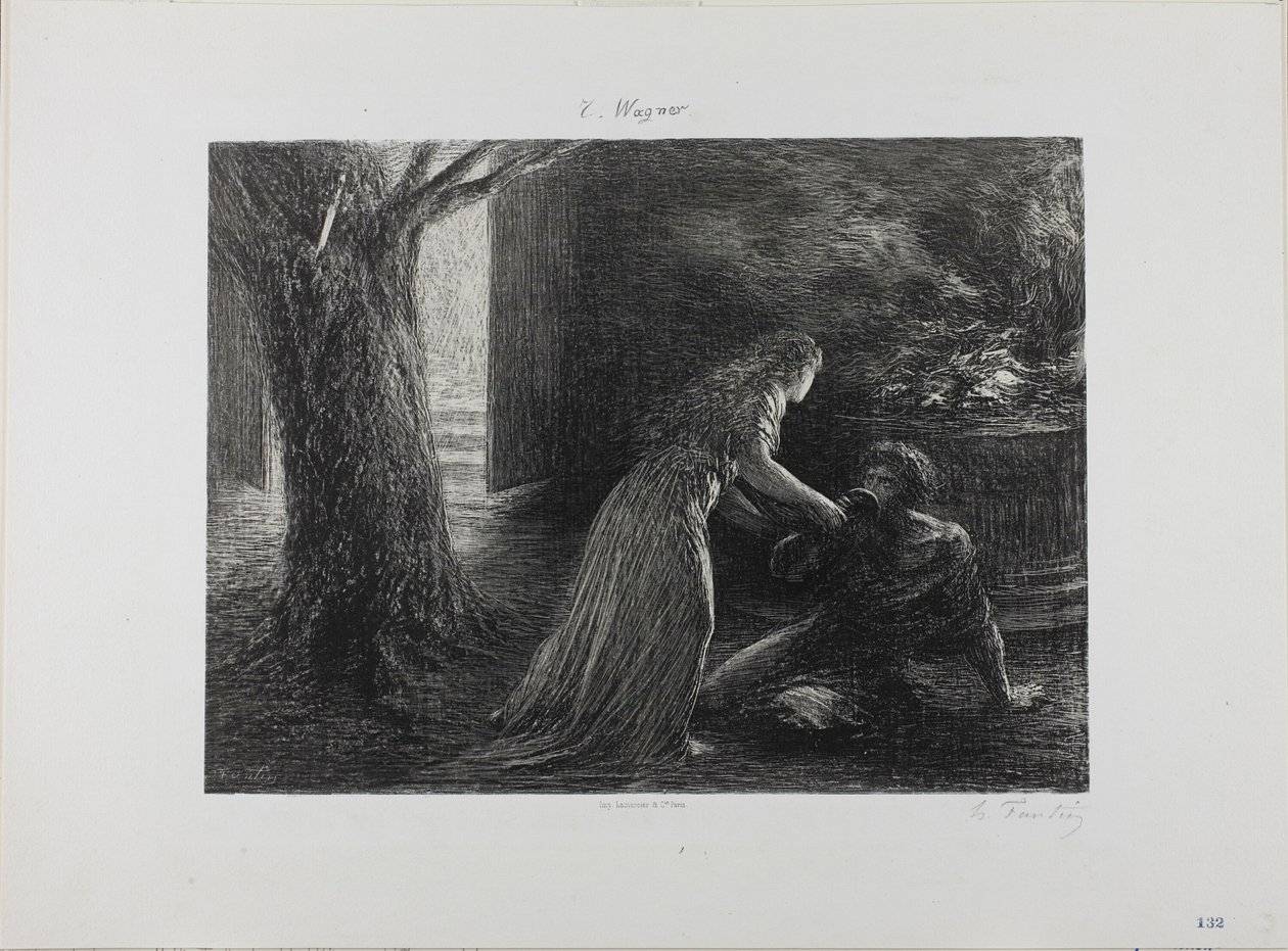 Estreia da Valquíria de Ignace Henri Jean Fantin Latour