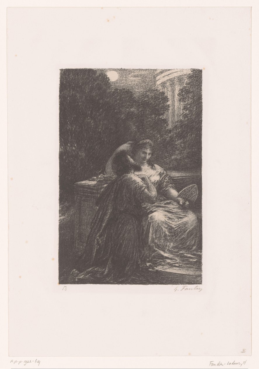 Dido e Enéas ao luar
Les Troyens à Carthage. Lei III. Duo d