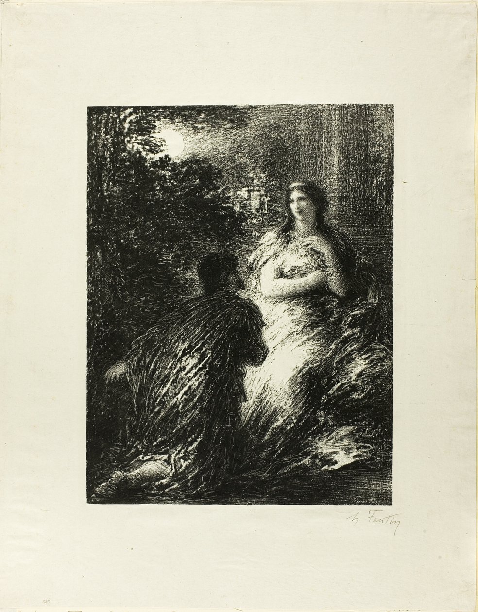 Dueto dos Troianos, quinta placa de Ignace Henri Jean Fantin Latour