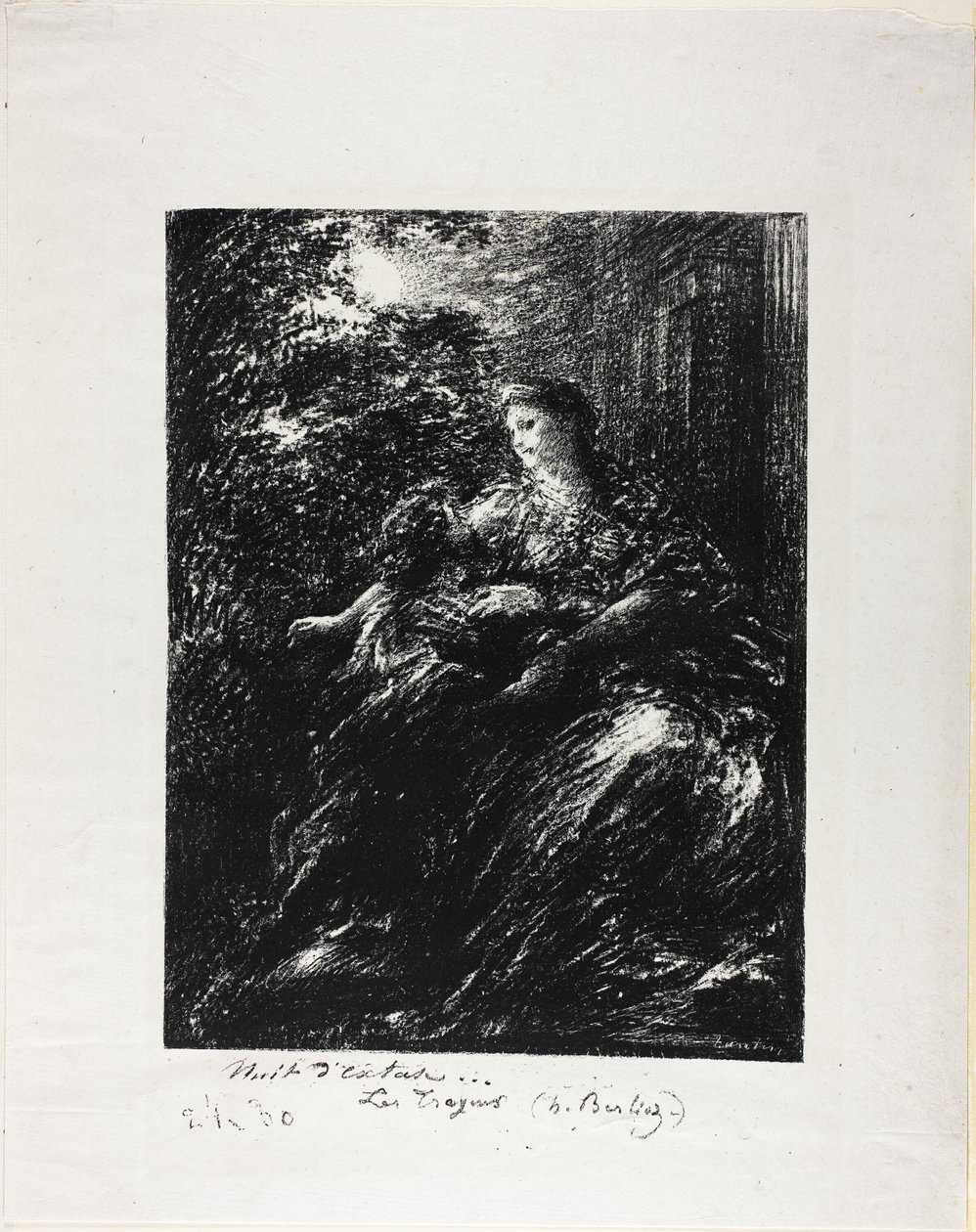 Dueto dos Trojans, sexta placa de Ignace Henri Jean Fantin Latour