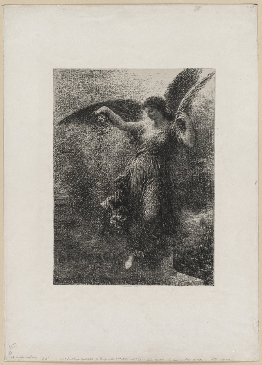 Para Eugene Delacroix de Ignace Henri Jean Fantin Latour