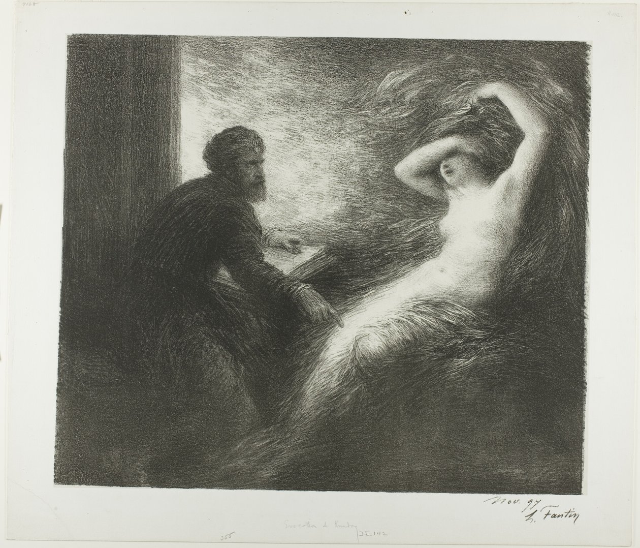 Evocação de Kundry de Ignace Henri Jean Fantin Latour