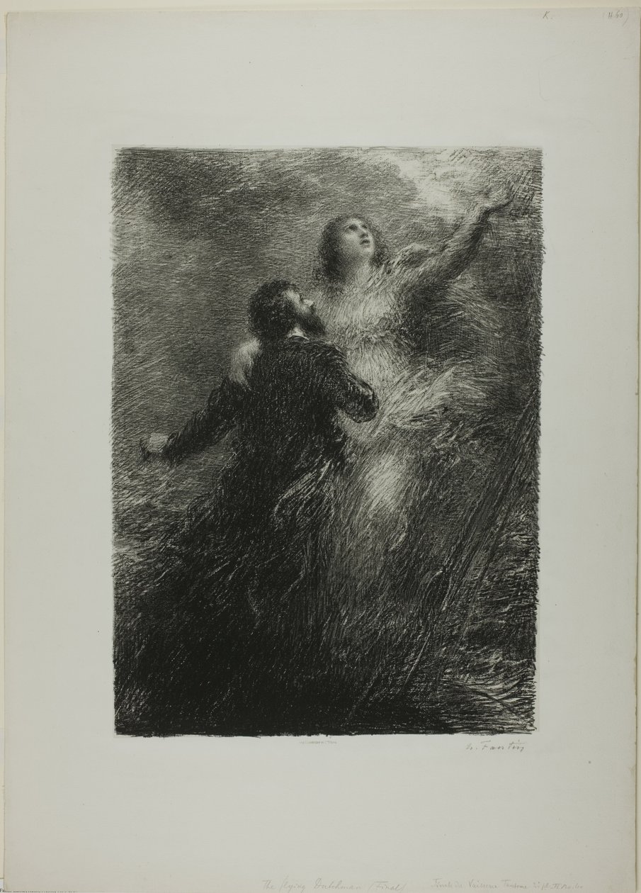 Final do Flying Dutchman, segundo prato de Ignace Henri Jean Fantin Latour