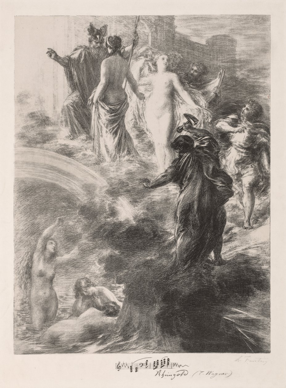 Final do Rhinegold de Ignace Henri Jean Fantin Latour