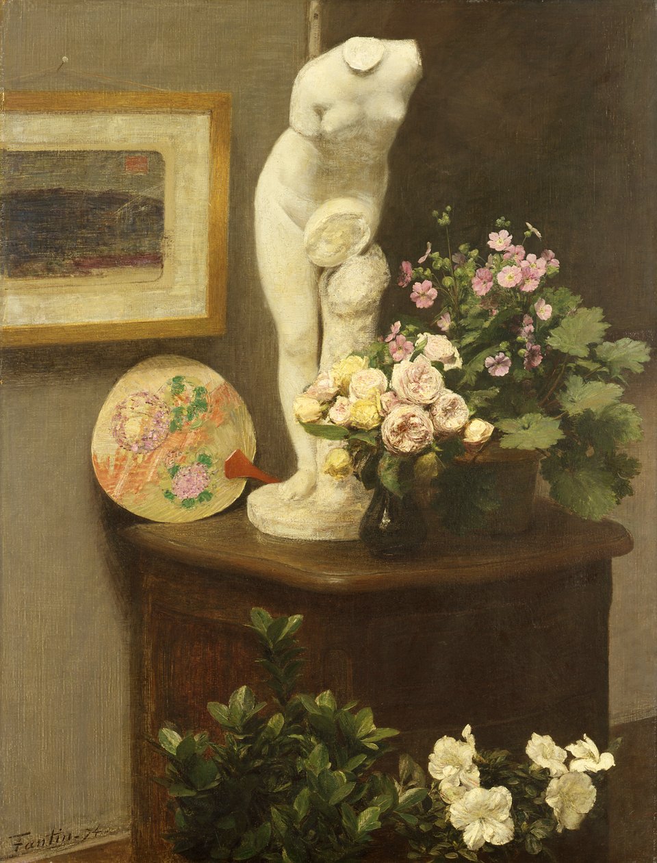 Flores e Objectos Diversos de Ignace Henri Jean Fantin Latour